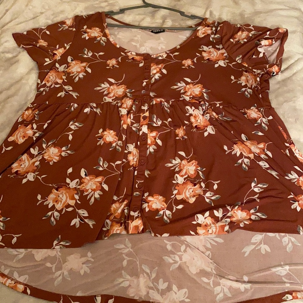 Burgundy shirt from torrid size 3X